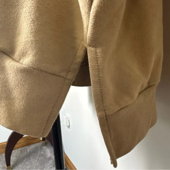 American Eagle Beige Graphic Huggable Hoodie Sweater Oversized Size Small - Picture 5 of 13